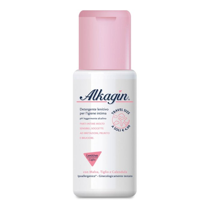 Alkagin Detergente Intimo Lenitivo a pH Leggermente Alcalino Travel Size 100 ml