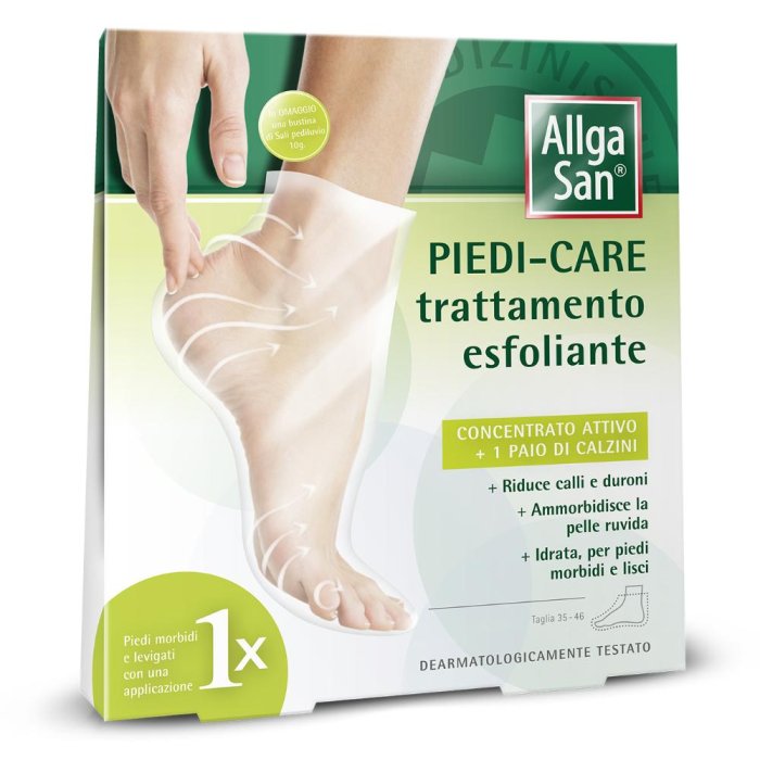 Allga san piedi-care trattamento esfoliante 2 bustine