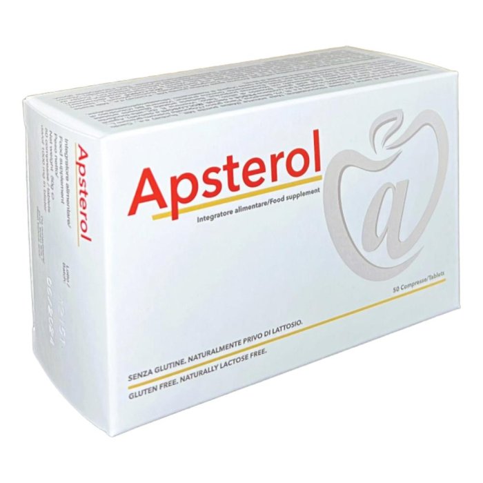 Apsterol 50 Compresse Integratore Alimentare per Colesterolo e Trigliceridi con Riso Rosso Fermentato e Coenzima Q10