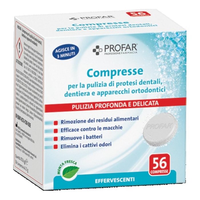 Profar Compresse Pulenti per Protesi Dentali 56 compresse