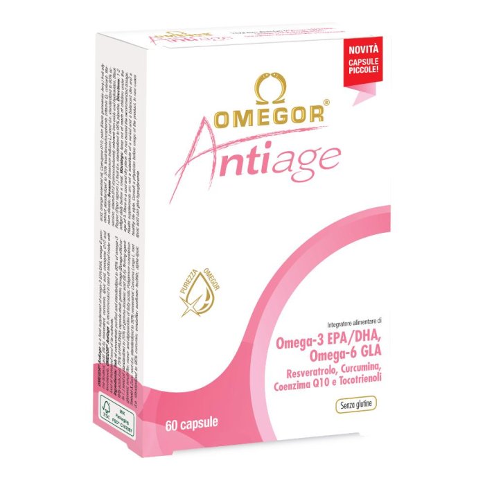 U.G.A Nutraceuticals Omegor Antiage Integratore Alimentare 60 Capsule