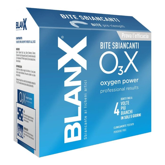 Coswell Blanx O3x Bite Sbiancanti 10 Pezzi Da 0,4 G