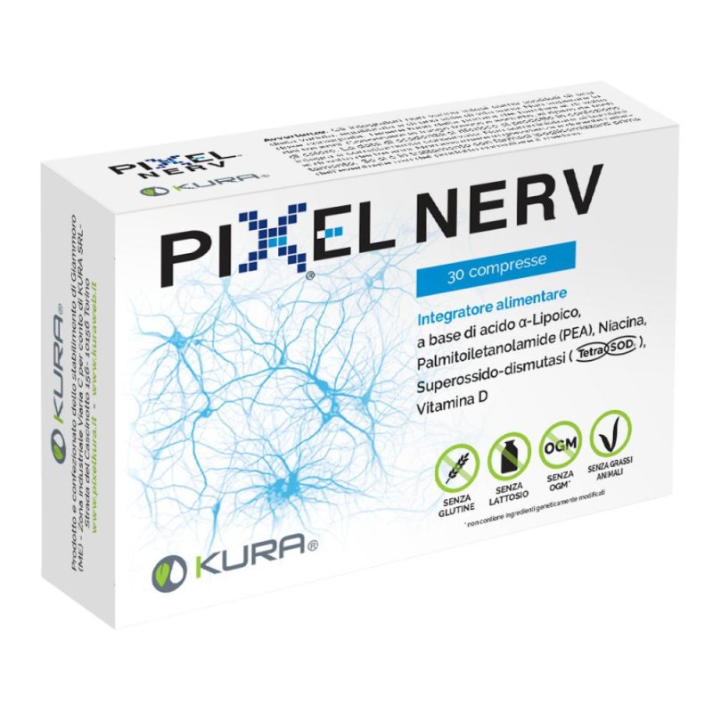 Pixel Nerv 30 Compresse Integratore Alimentare per il Sistema Nervoso e il Benessere Neurologico