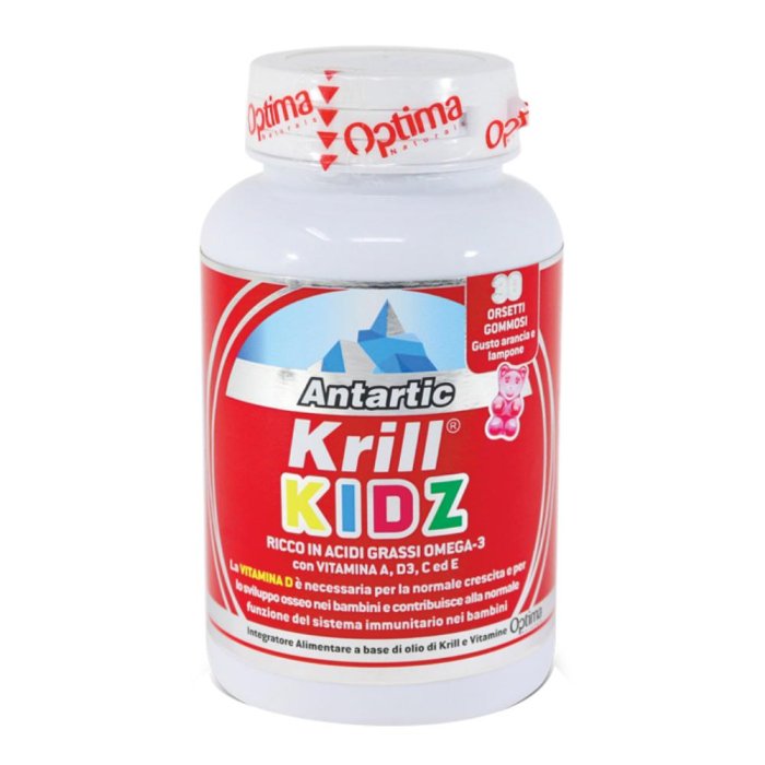Antartic Krill Kidz con Vitamina D Integratore per Bambini Supporto del Sistema Immunitario e della Crescita Ossea