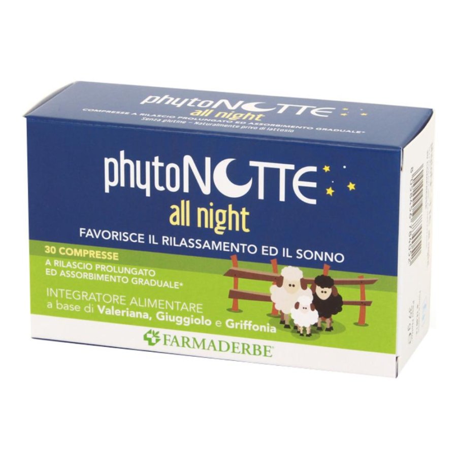 Phytonotte All Night integratore alimentare per il sonno naturale – 30 compresse