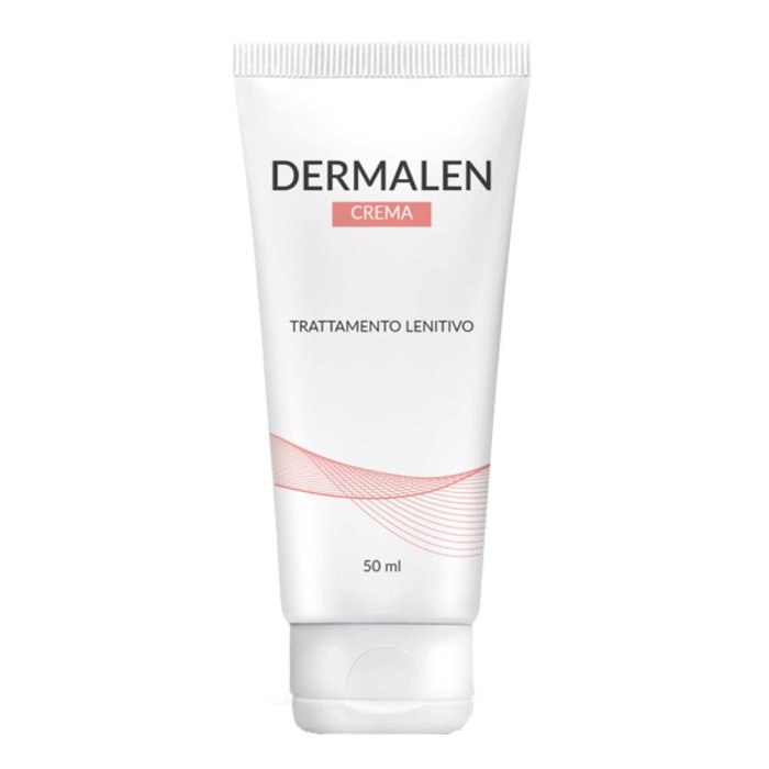 DERMALEN Crema Viso 50 ml Crema Idratante Lenitiva Pelle Sensibile e Arrossata