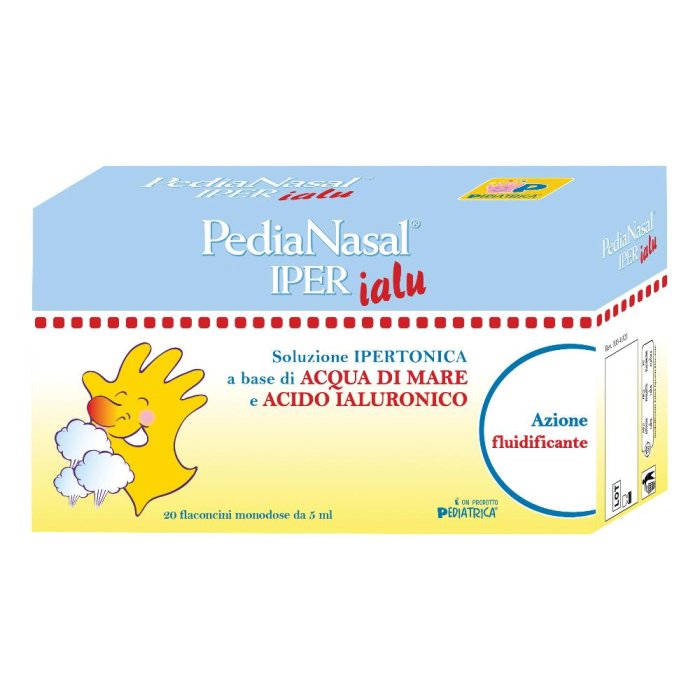 Pedianasal Iper Soluzione Nasale Ipertonica con Acido Ialuronico 20 Flaconcini Monodose da 5 ml