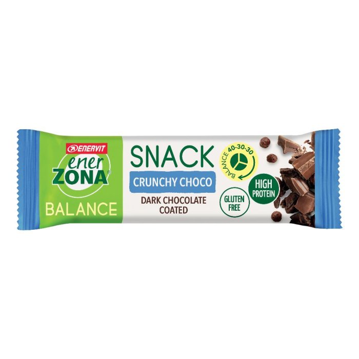 EnerZona Snack Balance Cereals barretta proteica senza glutine cioccolato fondente 33 g