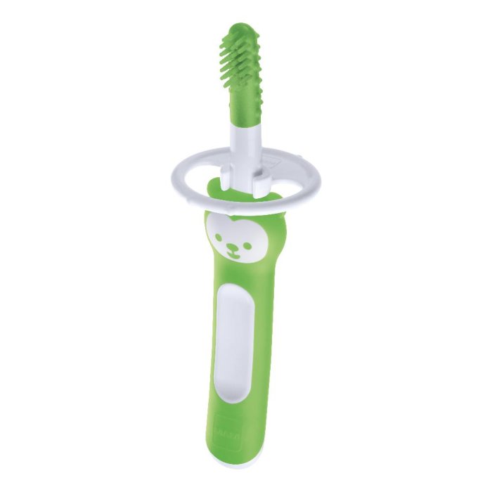 MAM Massaging Brush per Pulizia Cavità Orale del Bambino Colore Verde 1 Pezzo