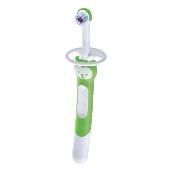 MAM Spazzolino Training Brush Spazzolino per Bambini Colore Verde 1 Pezzo