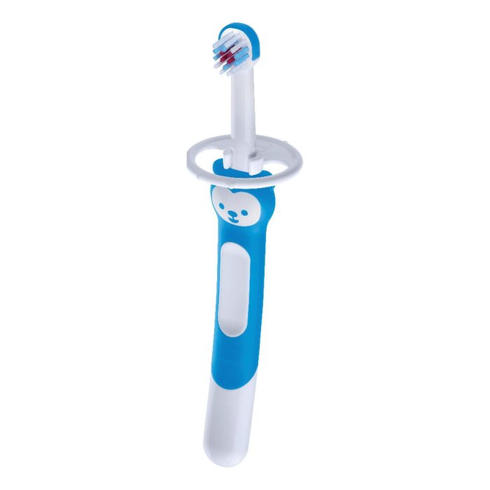 MAM Spazzolino Training Brush Spazzolino per Bambini Colore Azzurro 1 Pezzo