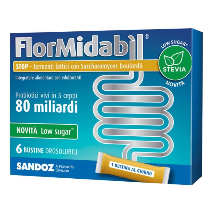 Sandoz Flormidabil - Stop Integratore Alimentare 6 Bustine