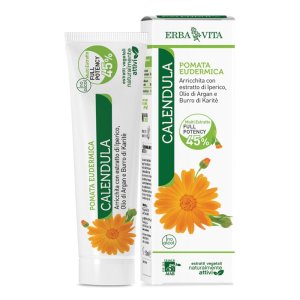 Pomata alla Calendula 50 ml Eudermica Lenitiva Naturale per Pelle Irritata e Arrossata