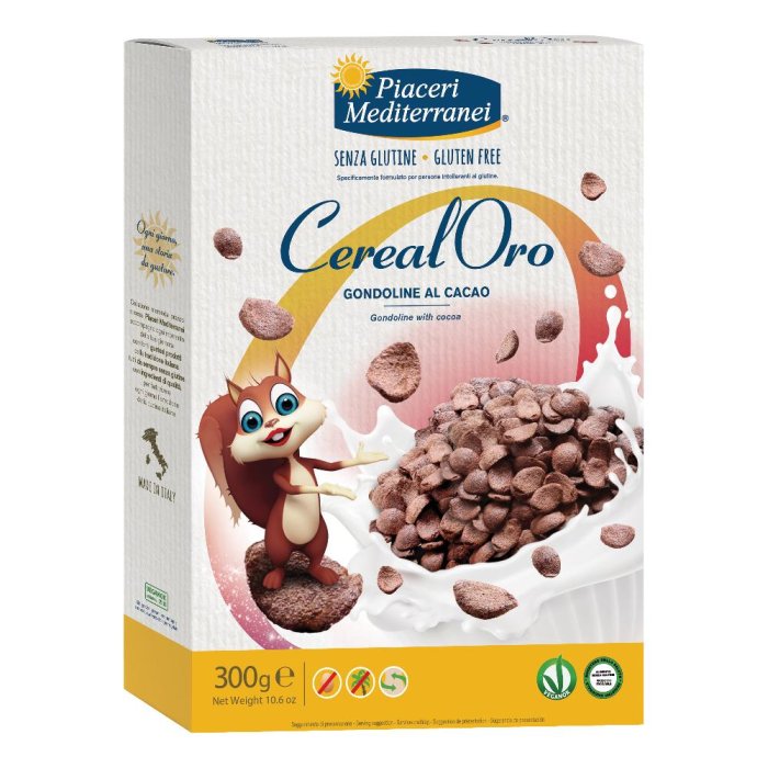 Piaceri Mediterranei - Cerealoro Gondoline Al Cacao Senza Glutine Confezione 300 Gr