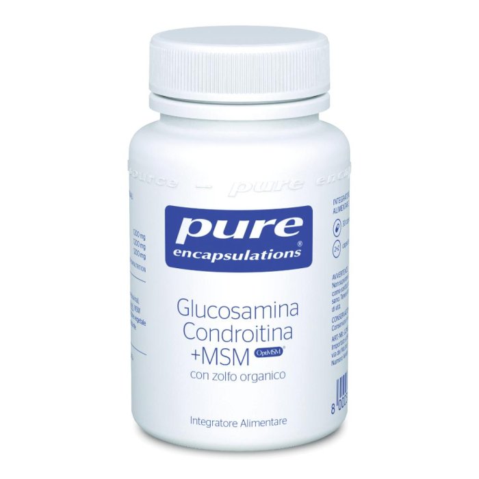Pure Encapsulations Glucosamina Condroitina + MSM integratore 30 capsule – supporto naturale per articolazioni