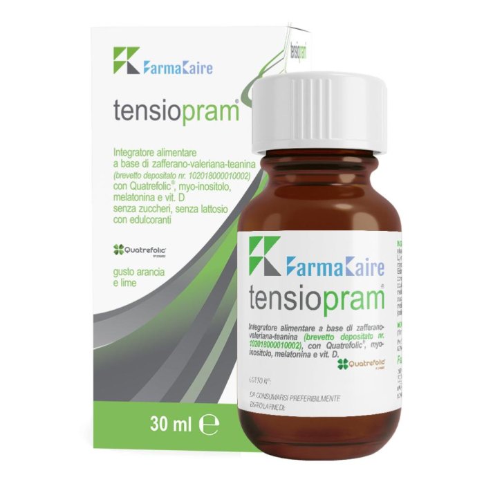 Farmakaire Tensiopram Gocce Integratore Naturale per Sonno e Buonumore 30 ml