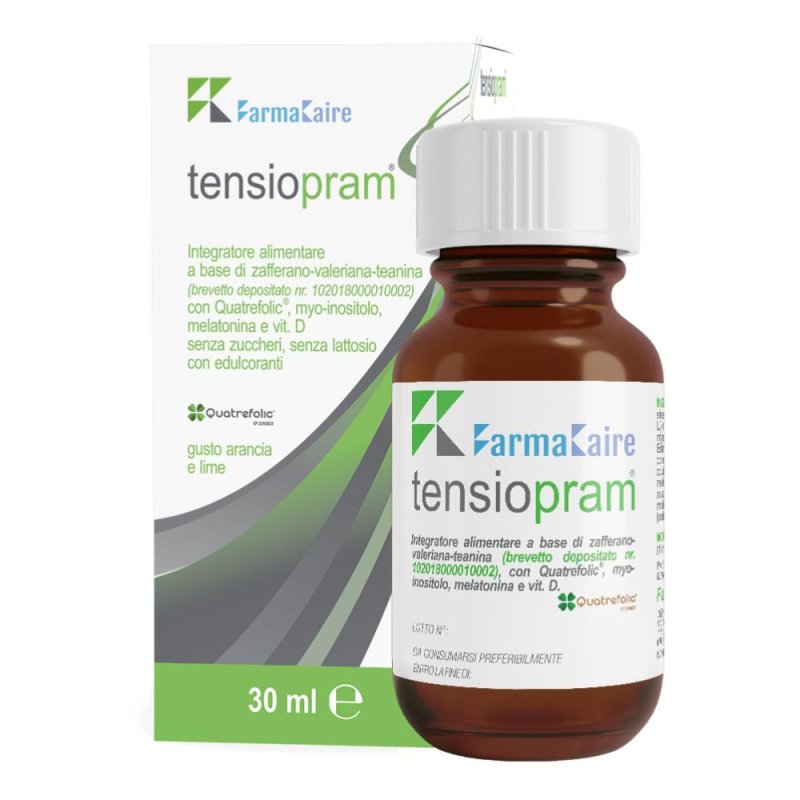Farmakaire Tensiopram Gocce Integratore Naturale per Sonno e Buonumore 30 ml
