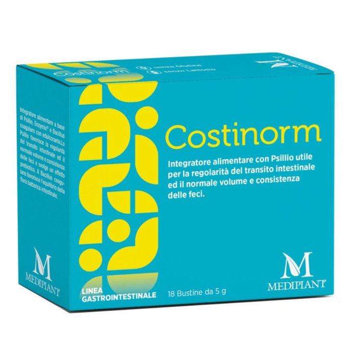 Costinorm Mediplant 18 Bustine Integratore Alimentare per la Regolarità del Transito Intestinale e il Benessere Digestivo