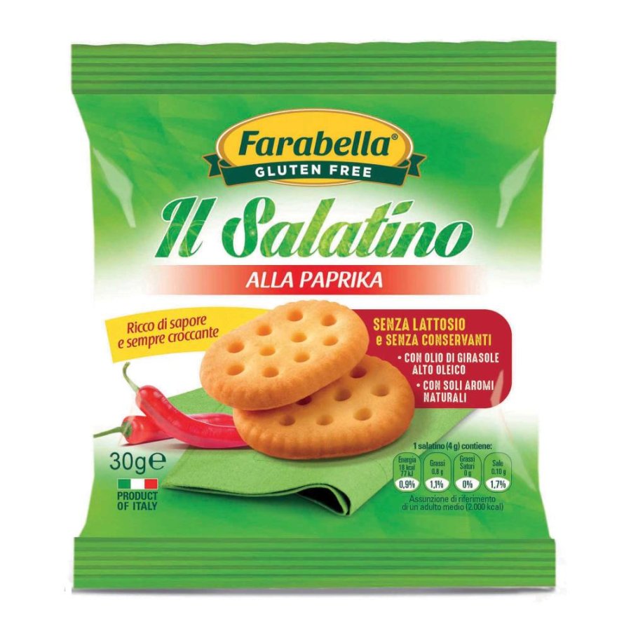 Farabella Salatino Alla Paprika Senza Glutine 30g Farabella Salatino Alla Paprika Senza Glutine 30g
