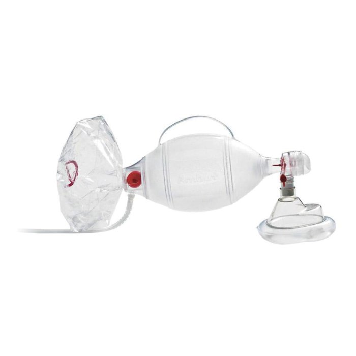 Maschera per Pallone Ambu Monouso Misura M per Ventilazione e Rianimazione Manuale