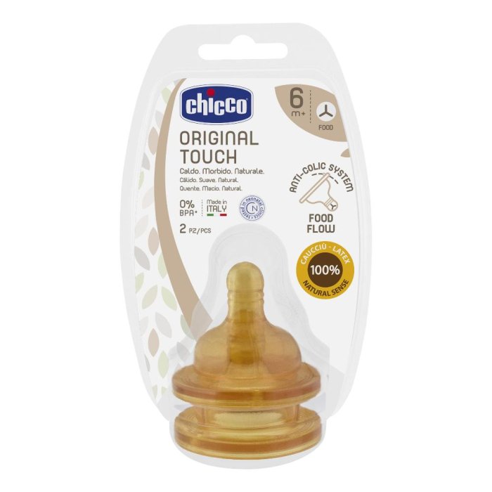 Chicco (artsana) Chicco Tettarella Originale Touch Pappa Caucciu' 2 Pezzi