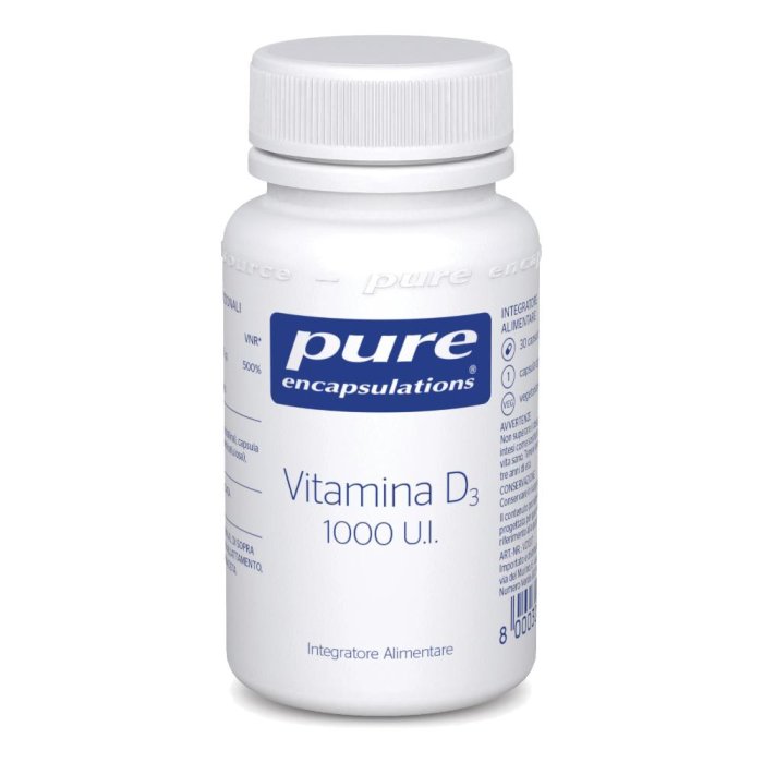 Pure Encapsulations Vitamina D3 1000 U.I. Integratore Alimentare 30 Capsule