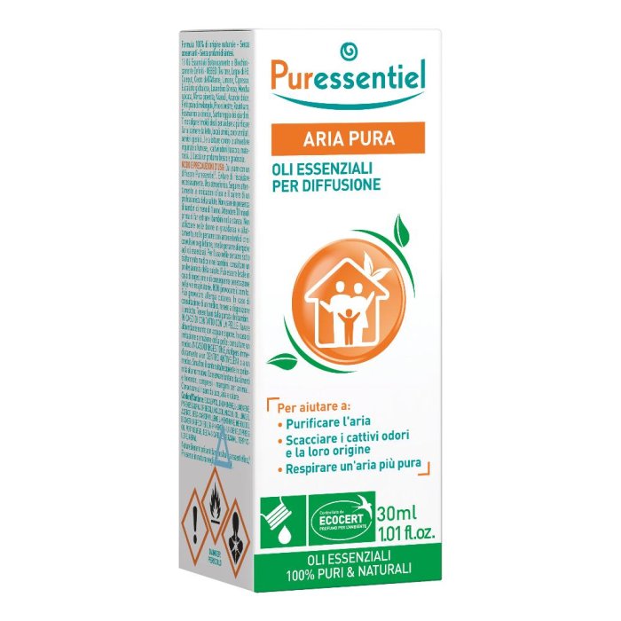 Puressentiel Miscelatura Aria Pura EcoCert - Oli Essenziali Naturali per Purificare l'Aria 30 ml