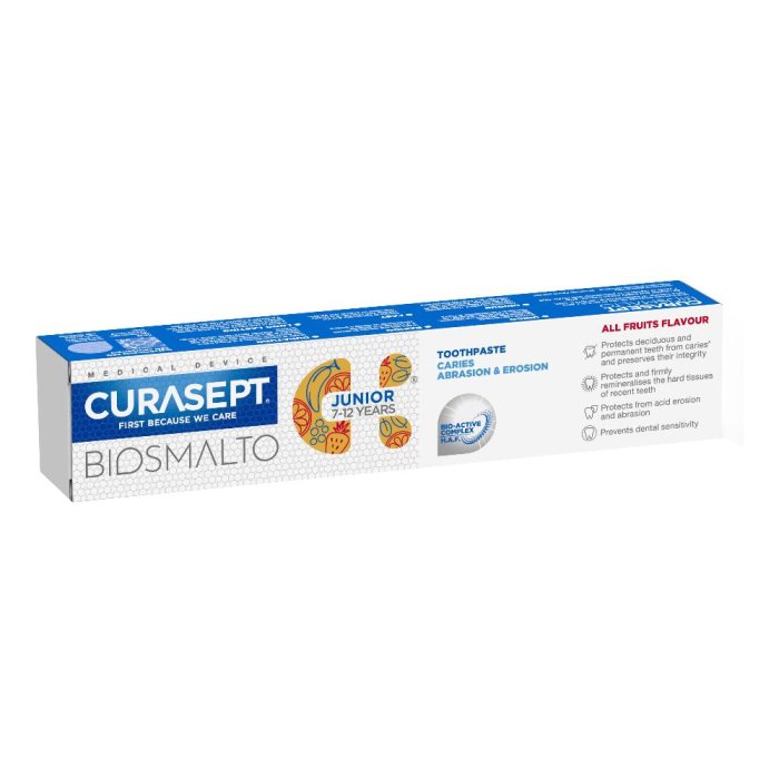 Curasept Cura e Prevenzione dei Problemi Dentali BIosmalto Junior Dentifricio 50 ml