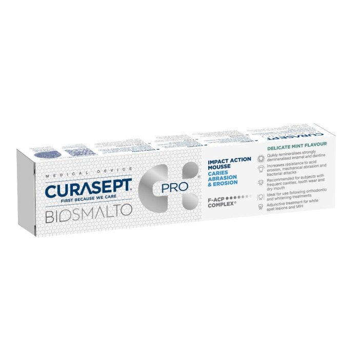 Curasept Biosmalto Mousse Azione d’urto Menta Delicata 50 ml