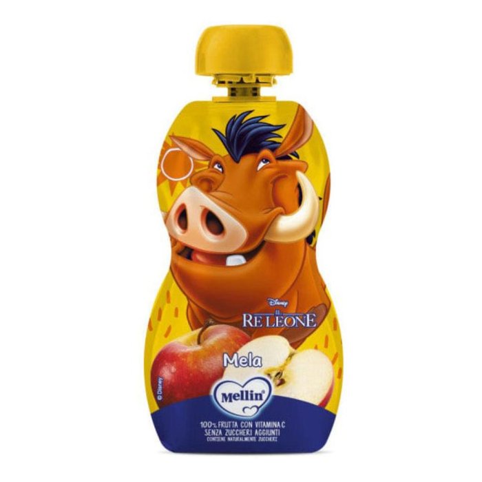 Disney Cars Pouch alla Mela 110 g – Purea di Frutta per Bambini