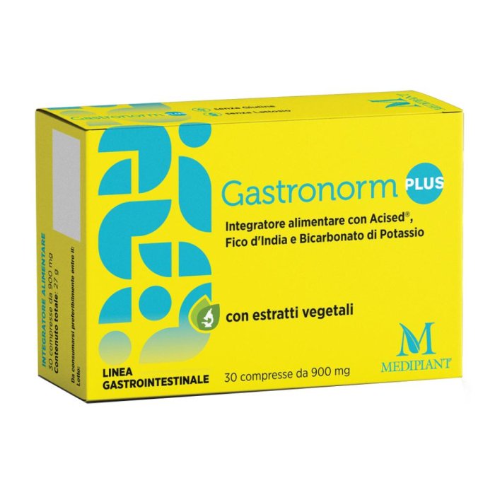 Gastronorm Plus Integratore Alimentare 30 Capsule per Stomaco, Digestione e Benessere Gastrico