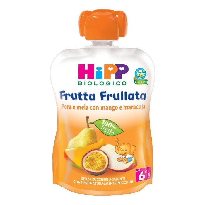 Hipp Pera Mela Mango Maracuja Frutta Frullata Biologica Alimento Infanzia 90g