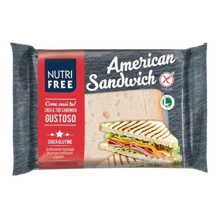 Nutrifree American Sandwich Senza Glutine 4 Pezzi
