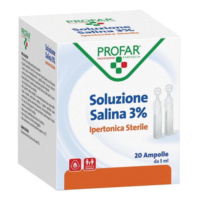 Profar Soluzione Salina Ipertonica 3% 20 flaconcini
