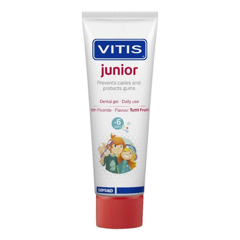 Vitis Junior - Gel Dentifricio per Bambini Sopra i 6 Anni 75ml