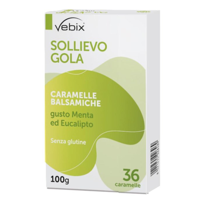Vebix Nutrients - Sollievo Gola Caramelle Dure Balsamiche 36 Caramelle