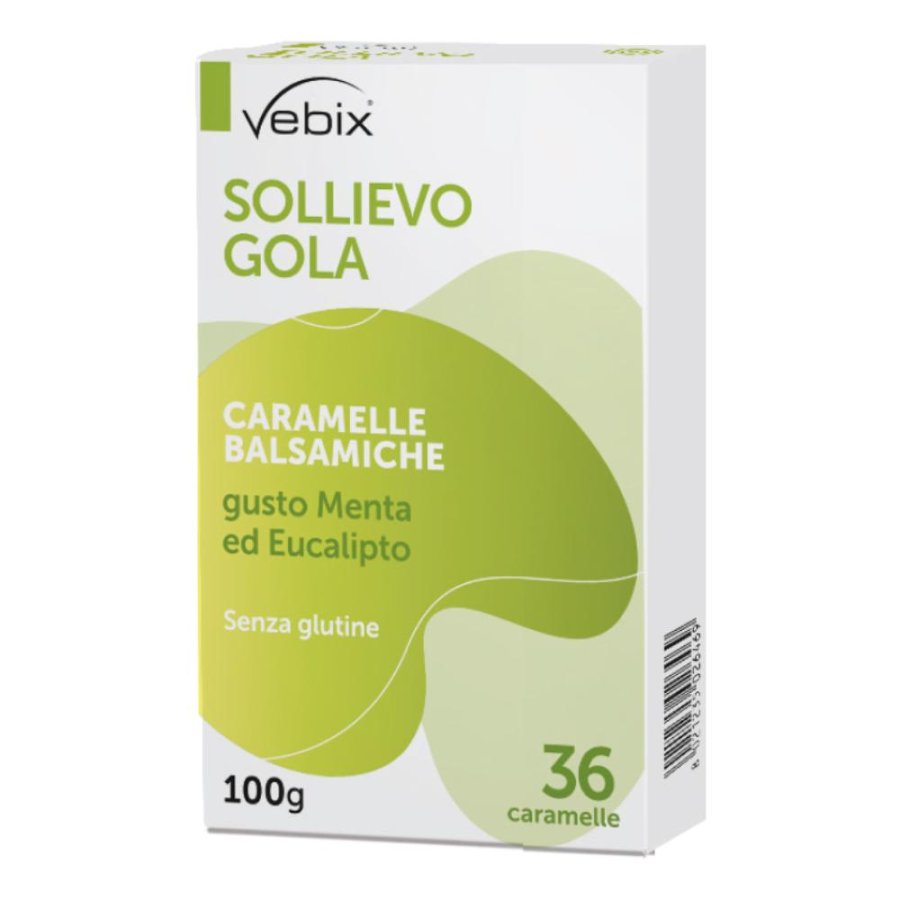 Vebix Nutrients - Sollievo Gola Caramelle Dure Balsamiche 36 Caramelle Vebix Nutrients - Sollievo Gola Caramelle Dure Balsamiche 36 Caramelle