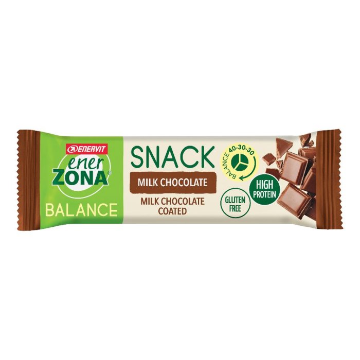EnerZona Snack Balance Milk Chocolate barretta proteica senza glutine 33 g