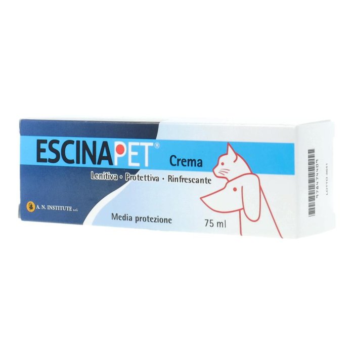 Escinapet Crema 75 ml Crema Lenitiva Antinfiammatoria per Cani e Gatti con Escina per Gonfiori, Contusioni e Traumi Localizzati