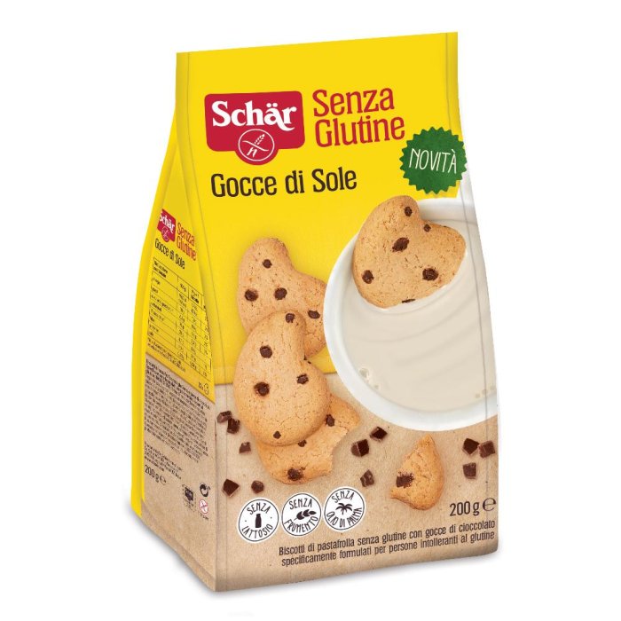 Schar Gocce Di Sole Biscotti Senza Glutine Con Gocce Di Cioccolato 200g