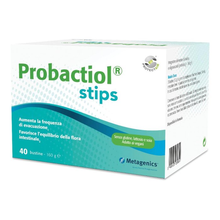 Probactiol stips integratore per l'equilibrio della flora intestinale e per la stipsi 40 bustine