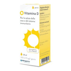 Metagenics Vitamina D Liquido Immunità e Salute Ossa Per Adulti e Bambini 30 ml
