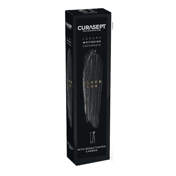 Curasept Luxury Whitening - Black Lux Kit Dentifricio + Spazzolino Sbiancante