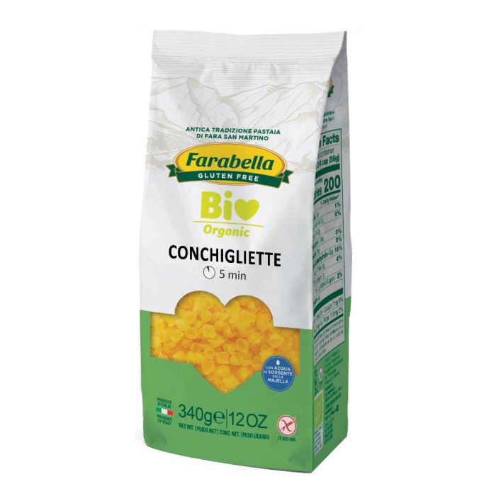 Farabella Bio Conchigliette Mais-Riso 340 g Senza Glutine