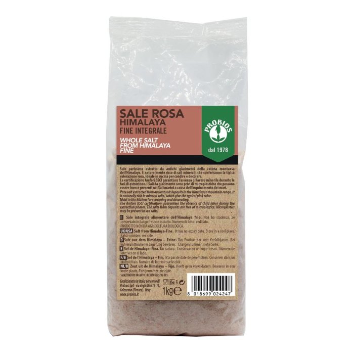 Probios Sale Rosa Himalaya Fine Integrale 1kg
