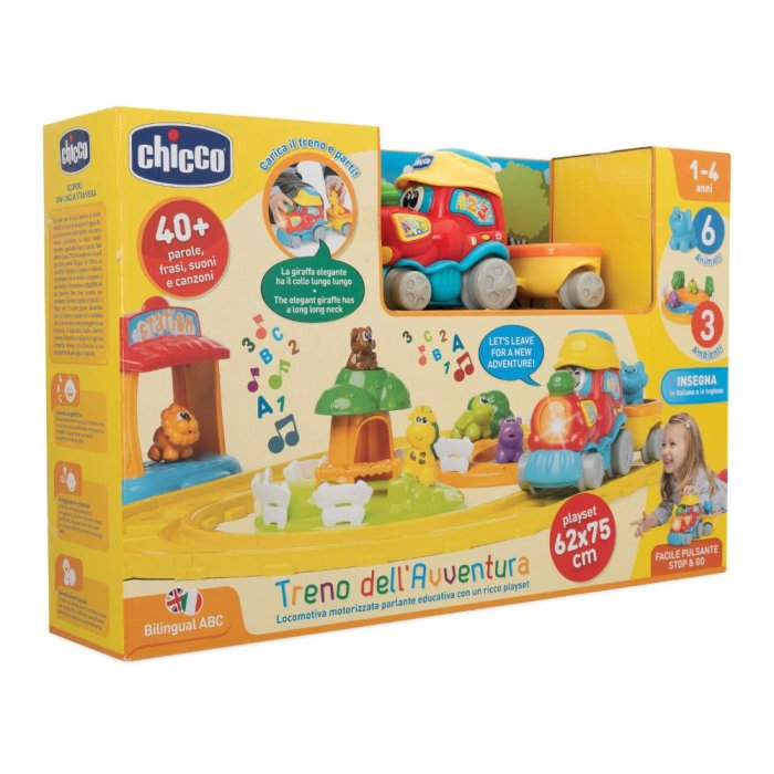 Chicco Gioco Trenino dell'Avventura 1-4 Anni Bilingue 1 Pezzo