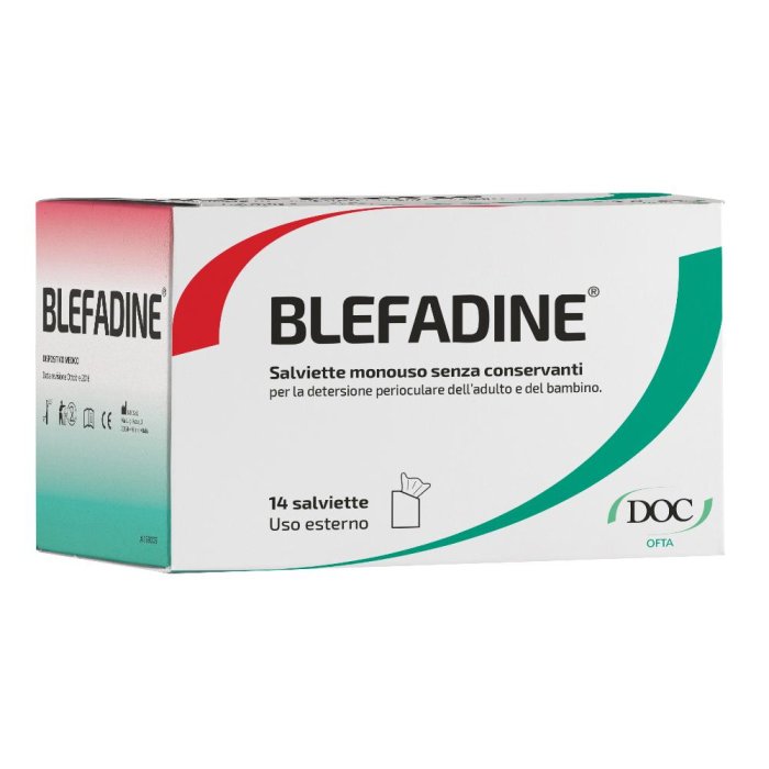 Doc Generici Blefadine Salvietta Monouso detersione Perioculare 14 Salviette