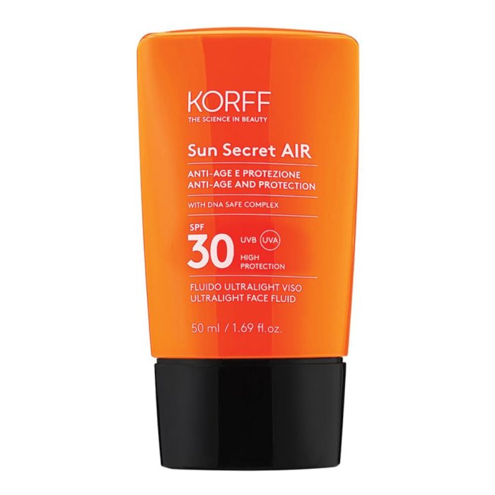 Korff Sun Air Crema Solare Viso SPF 30 50 ml Protezione Alta Antietà Idratante