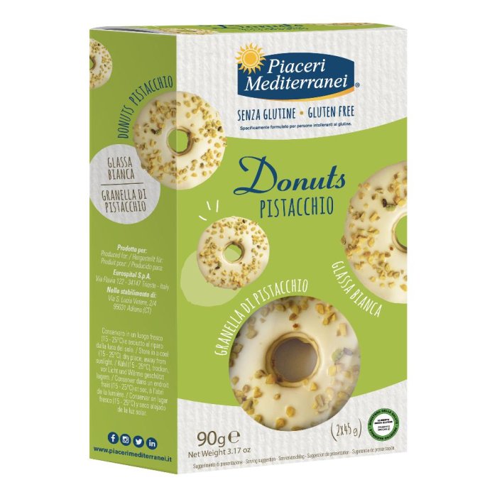 Piaceri Mediterranei Donuts Pistacchi Senza glutine