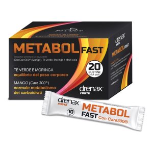 Paladin Pharma Drenax Forte - Metabol Fast Integratore Alimentare 20 Stick Pack